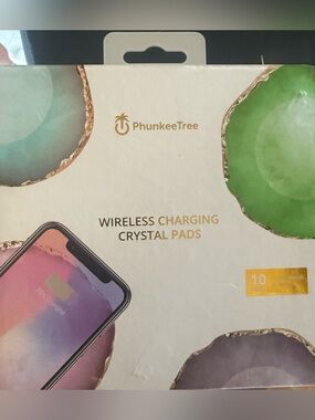 Pink/Red Wireless Crystal Charging Pad NWT